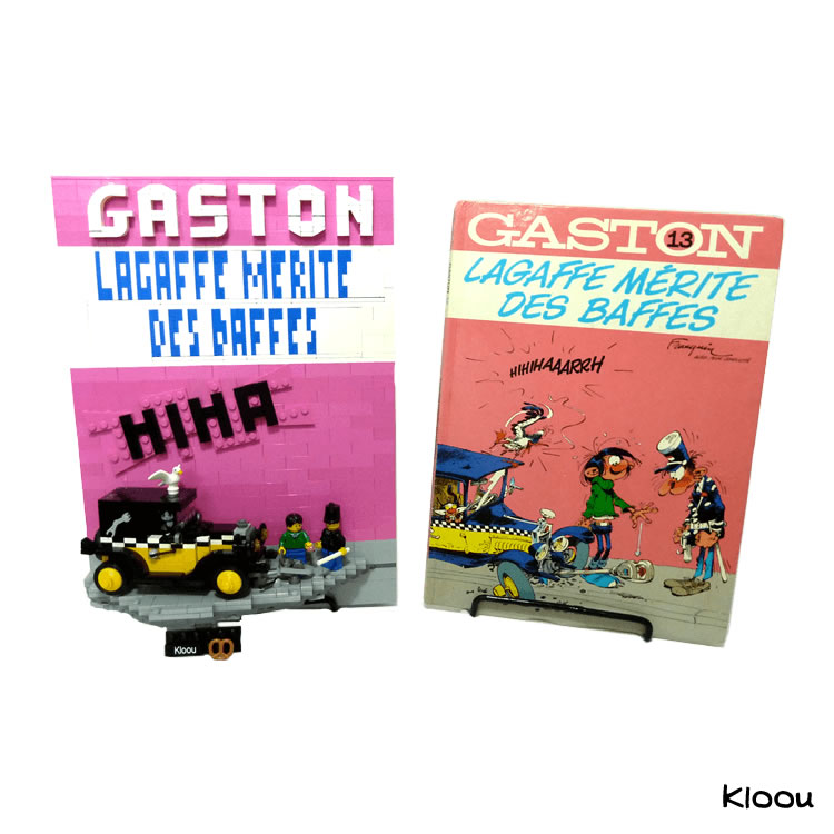 La bande dessinée Gaston Lagaffe en Lego
